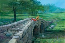 Winnie the Pooh Artwork Winnie the Pooh Artwork Fishing with Friends